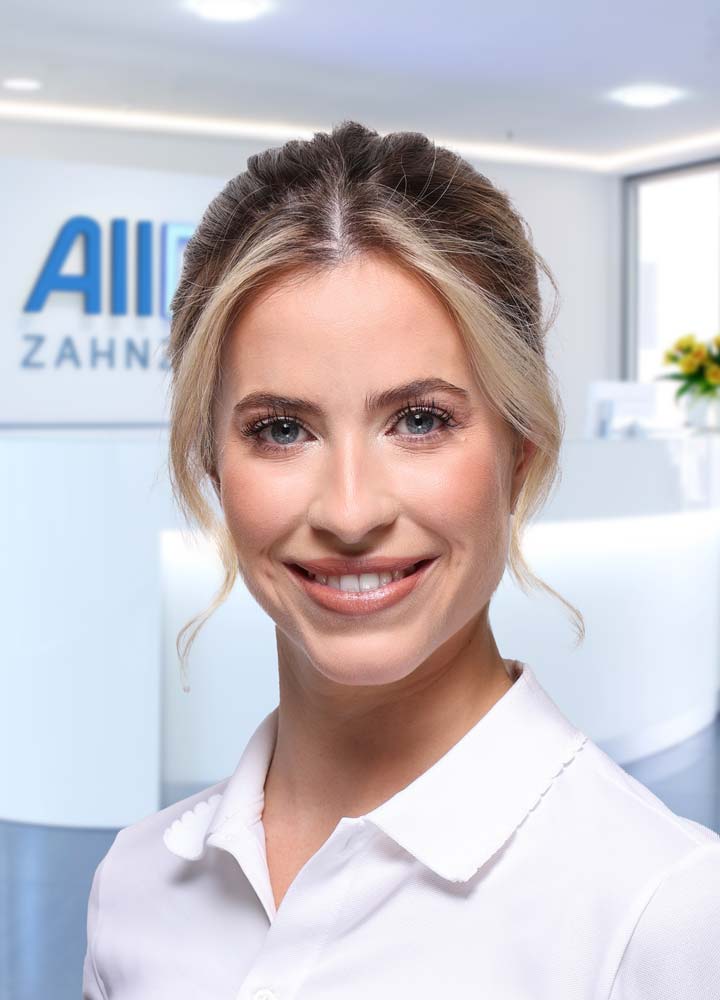 Portrait Zahnärztin Alischa Feilzer (AllDent Frankfurt)